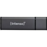 Intenso Alu Line unità flash USB 4 GB USB tipo A 2.0 Antracite Nero, 4 GB, USB tipo A, 2.0, 28 MB/s, Cuffia, Antracite