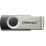 Intenso Basic Line unità flash USB 32 GB USB tipo A 2.0 Nero, Argento argento/Nero, 32 GB, USB tipo A, 2.0, 28 MB/s, Girevole, Nero, Argento