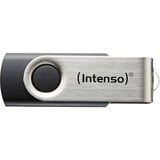 Intenso Basic Line unità flash USB 64 GB USB tipo A 2.0 Nero, Argento argento/Nero, 64 GB, USB tipo A, 2.0, 28 MB/s, Girevole, Nero, Argento