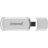 Intenso Flash Line unità flash USB 32 GB USB tipo-C 3.2 Gen 1 (3.1 Gen 1) Bianco bianco, 32 GB, USB tipo-C, 3.2 Gen 1 (3.1 Gen 1), 70 MB/s, Cuffia, Bianco