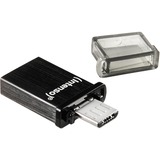 Intenso Mini Mobile Line unità flash USB 16 GB USB Type-A / Micro-USB 2.0 Nero 16 GB, USB Type-A / Micro-USB, 2.0, 20 MB/s, Cuffia, Nero