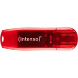 Intenso Rainbow Line unità flash USB 128 GB USB tipo A 2.0 Rosso, Trasparente rosso, 128 GB, USB tipo A, 2.0, 28 MB/s, Cuffia, Rosso, Trasparente