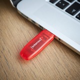 Intenso Rainbow Line unità flash USB 128 GB USB tipo A 2.0 Rosso, Trasparente rosso, 128 GB, USB tipo A, 2.0, 28 MB/s, Cuffia, Rosso, Trasparente
