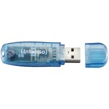 Intenso Rainbow Line unità flash USB 4 GB USB tipo A 2.0 Blu blu, 4 GB, USB tipo A, 2.0, 28 MB/s, Cuffia, Blu