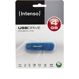 Intenso Rainbow Line unità flash USB 4 GB USB tipo A 2.0 Blu blu, 4 GB, USB tipo A, 2.0, 28 MB/s, Cuffia, Blu