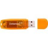 Intenso Rainbow Line unità flash USB 64 GB USB tipo A 2.0 Arancione arancione , 64 GB, USB tipo A, 2.0, 28 MB/s, Cuffia, Arancione