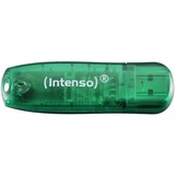 Intenso Rainbow Line unità flash USB 8 GB USB tipo A 2.0 Verde verde, 8 GB, USB tipo A, 2.0, 28 MB/s, Cuffia, Verde