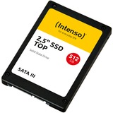 Intenso Top 2.5" 512 GB Serial ATA III MLC Nero, 512 GB, 2.5", 520 MB/s, 6 Gbit/s, Bulk