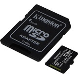 Kingston Canvas Select Plus 128 GB MicroSDXC UHS-I Classe 10 Nero, 128 GB, MicroSDXC, Classe 10, UHS-I, 100 MB/s, 85 MB/s