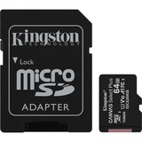 Kingston Canvas Select Plus 64 GB MicroSDXC UHS-I Classe 10, Scheda di memoria Nero, 64 GB, MicroSDXC, Classe 10, UHS-I, 100 MB/s, 85 MB/s