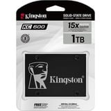 Kingston Drive SSD KC600 SATA3 2,5" 1024G, Disco a stato solido Nero, 5" 1024G, 1 TB, 2.5", 550 MB/s, 6 Gbit/s