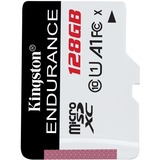 Kingston High Endurance 128 GB MicroSD UHS-I Classe 10 bianco/Nero, 128 GB, MicroSD, Classe 10, UHS-I, 95 MB/s, 45 MB/s