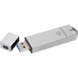 Kingston IronKey 16GB Basic S1000 Encrypted USB 3.0 FIPS 140-2 Level 3, Chiavetta USB 16 GB, USB tipo A, 3.2 Gen 1 (3.1 Gen 1), 180 MB/s, Cuffia, Argento