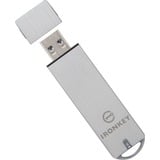 Kingston IronKey 64GB Basic S1000 Encrypted USB 3.0 FIPS 140-2 Level 3, Chiavetta USB 64 GB, USB tipo A, 3.2 Gen 1 (3.1 Gen 1), 230 MB/s, Cuffia, Argento