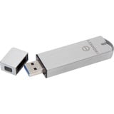 Kingston IronKey 64GB Basic S1000 Encrypted USB 3.0 FIPS 140-2 Level 3, Chiavetta USB 64 GB, USB tipo A, 3.2 Gen 1 (3.1 Gen 1), 230 MB/s, Cuffia, Argento
