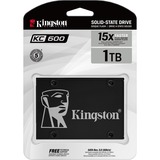 Kingston KC600 2.5" 1024 GB Serial ATA III 3D TLC, Disco a stato solido Nero, 1024 GB, 2.5", 550 MB/s, 6 Gbit/s