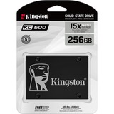 Kingston KC600 2.5" 256 GB Serial ATA III 3D TLC Nero, 256 GB, 2.5", 550 MB/s, 6 Gbit/s