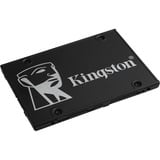 Kingston KC600 2.5" 256 GB Serial ATA III 3D TLC, Disco a stato solido Nero, 256 GB, 2.5", 550 MB/s, 6 Gbit/s