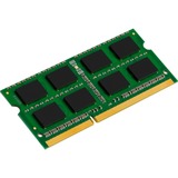 Kingston ValueRAM System Specific Memory 4GB DDR3 1600MHz Module memoria 1 x 4 GB 4 GB, 1 x 4 GB, DDR3, 1600 MHz, 204-pin SO-DIMM, Verde