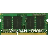 Kingston ValueRAM ValueRAM 4GB DDR3-1600 memoria 1 x 4 GB 1600 MHz 4 GB, 1 x 4 GB, DDR3, 1600 MHz, 204-pin SO-DIMM, Lite retail