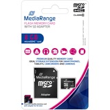 MediaRange 8GB microSDHC Classe 10 Nero, 8 GB, MicroSDHC, Classe 10, Nero