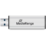 MediaRange MR916 unità flash USB 32 GB USB tipo A 3.2 Gen 1 (3.1 Gen 1) Nero, Argento argento/Nero, 32 GB, USB tipo A, 3.2 Gen 1 (3.1 Gen 1), 70 MB/s, Lamina di scorrimento, Nero, Argento