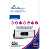 MediaRange MR916 unità flash USB 32 GB USB tipo A 3.2 Gen 1 (3.1 Gen 1) Nero, Argento argento/Nero, 32 GB, USB tipo A, 3.2 Gen 1 (3.1 Gen 1), 70 MB/s, Lamina di scorrimento, Nero, Argento