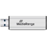 MediaRange MR917 unità flash USB 64 GB USB tipo A 3.2 Gen 1 (3.1 Gen 1) Nero, Argento argento/Nero, 64 GB, USB tipo A, 3.2 Gen 1 (3.1 Gen 1), 80 MB/s, Lamina di scorrimento, Nero, Argento