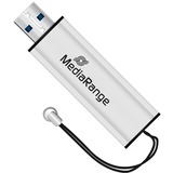 MediaRange MR918 unità flash USB 128 GB USB Type-A / Micro-USB 3.2 Gen 1 (3.1 Gen 1) Nero, Argento argento/Nero, 128 GB, USB Type-A / Micro-USB, 3.2 Gen 1 (3.1 Gen 1), 80 MB/s, Lamina di scorrimento, Nero, Argento