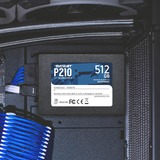 Patriot P210 2.5" 512 GB Serial ATA III, Disco a stato solido Nero, 512 GB, 2.5", 500 MB/s