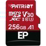 Patriot PEF256GEP31MCX memoria flash 256 GB MicroSDXC Classe 10, Scheda di memoria rosso/Nero, 256 GB, MicroSDXC, Classe 10, 100 MB/s, 80 MB/s, Class 3 (U3)