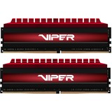 Patriot VIPER 4 memoria 16 GB DDR4 3600 MHz 16 GB, 2 x 8 GB, DDR4, 3600 MHz, 288-pin DIMM, Nero, Rosso