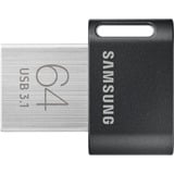 Samsung Flash Drive FIT Plus 64 GB, Chiavetta USB Nero, 64 GB, USB tipo A, 3.2 Gen 1 (3.1 Gen 1), 300 MB/s, Senza coperchio, Grigio, Argento