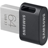 Samsung Flash Drive FIT Plus 64 GB, Chiavetta USB Nero, 64 GB, USB tipo A, 3.2 Gen 1 (3.1 Gen 1), 300 MB/s, Senza coperchio, Grigio, Argento
