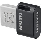 Samsung Flash Drive FIT Plus 64 GB, Chiavetta USB Nero, 64 GB, USB tipo A, 3.2 Gen 1 (3.1 Gen 1), 300 MB/s, Senza coperchio, Grigio, Argento
