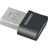 Samsung Flash Drive FIT Plus 64 GB, Chiavetta USB Nero, 64 GB, USB tipo A, 3.2 Gen 1 (3.1 Gen 1), 300 MB/s, Senza coperchio, Grigio, Argento