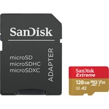 SanDisk 128GB Extreme microSDXC Classe 10, Scheda di memoria 128 GB, MicroSDXC, Classe 10, 100 MB/s, 90 MB/s, Class 3 (U3)
