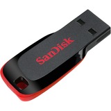 SanDisk Cruzer Blade unità flash USB 16 GB USB tipo A 2.0 Nero, Rosso Nero, 16 GB, USB tipo A, 2.0, Senza coperchio, 2,5 g, Nero, Rosso