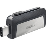 SanDisk Drive USB Ganda Ultra Tipe-C 256 GB unità flash USB USB Type-A / USB Type-C 3.2 Gen 1 (3.1 Gen 1) Grigio, Argento 256 GB, USB Type-A / USB Type-C, 3.2 Gen 1 (3.1 Gen 1), 150 MB/s, Lamina di scorrimento, Grigio, Argento