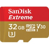 SanDisk Extreme 32 GB MicroSDHC UHS-I Classe 10, Scheda di memoria 32 GB, MicroSDHC, Classe 10, UHS-I, 100 MB/s, 60 MB/s