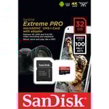 SanDisk Extreme Pro MicroSD 32 GB MicroSDHC, Scheda di memoria 32 GB, MicroSDHC, Classe 10, UHS-I, 100 MB/s, 90 MB/s