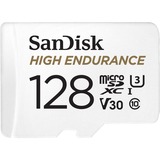SanDisk High Endurance 128 GB MicroSDXC UHS-I Classe 10 bianco, 128 GB, MicroSDXC, Classe 10, UHS-I, 100 MB/s, 40 MB/s