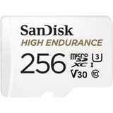 SanDisk High Endurance 256 GB MicroSDXC UHS-I Classe 10 bianco, 256 GB, MicroSDXC, Classe 10, UHS-I, 100 MB/s, 40 MB/s