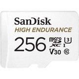 SanDisk High Endurance 256 GB MicroSDXC UHS-I Classe 10, Scheda di memoria bianco, 256 GB, MicroSDXC, Classe 10, UHS-I, 100 MB/s, 40 MB/s