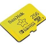 SanDisk SDSQXAO-256G-GNCZN memoria flash 256 GB MicroSDXC giallo, 256 GB, MicroSDXC, 100 MB/s, 90 MB/s, Class 3 (U3), V30