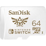 SanDisk SDSQXAT-064G-GNCZN memoria flash 64 GB MicroSDXC, Scheda di memoria bianco, 64 GB, MicroSDXC, 100 MB/s, 60 MB/s, Class 3 (U3), Rosso, Bianco