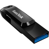 SanDisk Ultra Dual Drive Go unità flash USB 64 GB USB Type-A / USB Type-C 3.2 Gen 1 (3.1 Gen 1) Nero Nero, 64 GB, USB Type-A / USB Type-C, 3.2 Gen 1 (3.1 Gen 1), 150 MB/s, Girevole, Nero