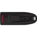 SanDisk Ultra unità flash USB 128 GB USB tipo A 3.0 Nero Nero/Rosso, 128 GB, USB tipo A, 3.0, 100 MB/s, Lamina di scorrimento, Nero