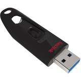 SanDisk Ultra unità flash USB 128 GB USB tipo A 3.0 Nero Nero/Rosso, 128 GB, USB tipo A, 3.0, 100 MB/s, Lamina di scorrimento, Nero