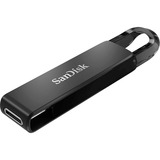 SanDisk Ultra unità flash USB 128 GB USB tipo-C 3.2 Gen 1 (3.1 Gen 1) Nero Nero, 128 GB, USB tipo-C, 3.2 Gen 1 (3.1 Gen 1), 150 MB/s, Lamina di scorrimento, Nero